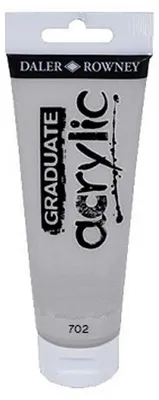 Zdjęcie produktu dla Daler-Rowney Graduate, 120 ml, Srebrny, Tubka, Wodoodporny
