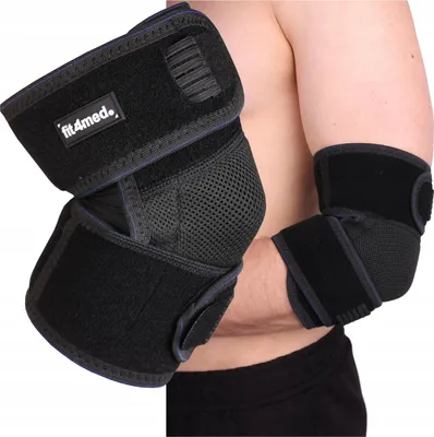 Produktbild von FIT4MED | Ellenbogenbandage - Schwarz - Einheitsgröße - Atmungsaktives Material - Stabilisierung