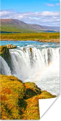 Produktbild von MuchoWow® Poster Wasserfall - Wasser - Natur 60x120 cm - Wandschmuck