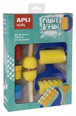 Obrázok produktu pre APLI Kids Paint & Fun, Detská súprava na odlievanie / maľovanie, 3 rok / roky, Modrá, Červená, Žltá
