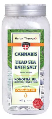 Obrázok produktu pre Konopná soľ do kúpeľa s výťažkami z Mŕtveho mora 900 g
