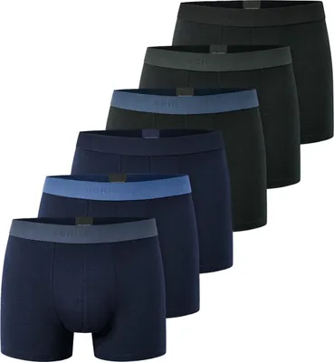 Produktbild von Schiesser 6er Pack 95/5 Baumwolle Retro Short / Pant Mit Logo-Webgummibund, Perfekter Sitz, hoher Komfort, Elastisches Material