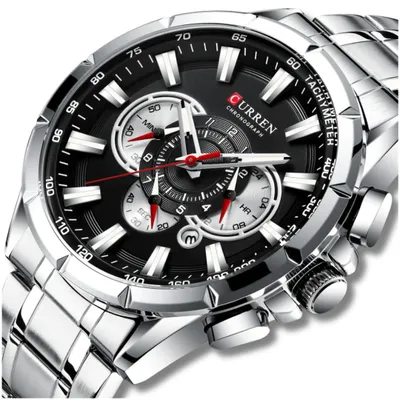 Zdjęcie produktu dla Zegarek Męski Curren Klasyczny Elegancki Chronograf Datownik 5 Kolorów