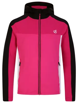 Produktbild von Dare 2B - "Thriving" Midlayer mit Kapuze für Kinder RG8625 (164) (Reines Rosa/Schwarz)