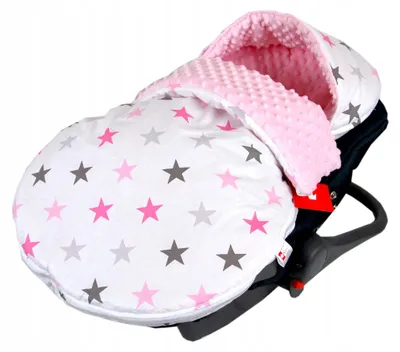 Produktbild von BabyLux Frühjahrs-Schlafsack Minky Baumwolle Kinderwagen Autositz 90cm