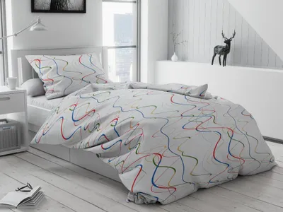 Produktbild von Bettwäsche aus Baumwolle, Farbe Weiß, Hotelbettwäsche, Größe: 70 x 90 cm | 140 x 200 cm