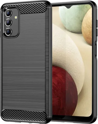 Produktbild von Mobigear Brushed Slim Samsung Galaxy A04s Hülle Flexibles TPU Backcover - Schwarz