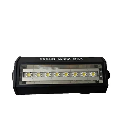 Immagine prodotto di luce stroboscopica a LED da 200W, 8 LED, modalità di controllo DMX
