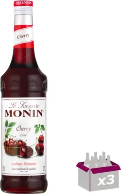 Image de Lot de 3 Sirop Monin - Cerise - 70cL