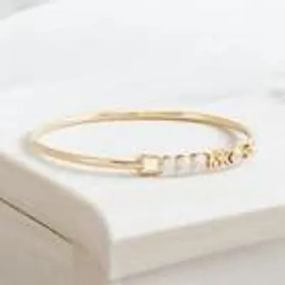 Produktbild von Michael Kors Armreif Edelstahl Gold Reif Damen MKJ7316710 Armspange