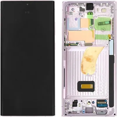 A split image showing a smartphone screen on the left and the internal components of a smartphone on the right.