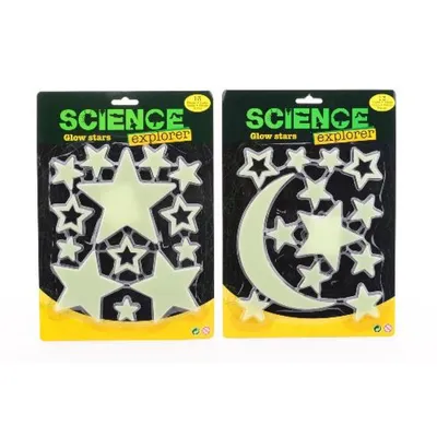 Produktbild von Sticker Sterne/Mond nachtleuchtend 13T