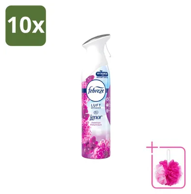 Zdjęcie produktu dla 10 sztuk sprayu do odświeżaczy powietrza Febreze Amethist, zapach Amethyst Blossom Dream, pojemność 300 ml, zestaw ekonomiczny