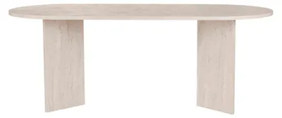 Image de CALICOSY - Table de salle à manger avec plateau ovale L200 cm - CHARLIE