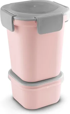 Produktbild von Sunware Lunchbecher rosa - Sigma Home - 3-teiliges Food to Go Becher Set