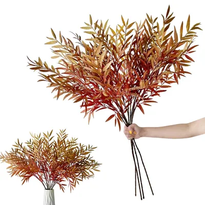 Image de 4 branches d'olivier artificielles pour la décoration