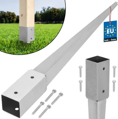 Obrázok produktu pre KOTARBAU® Pole Base Driven Earth Anchor Steel pre altánok 60 X 60 X 750 MM