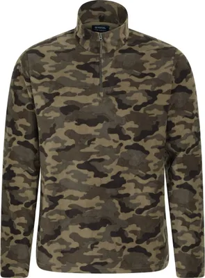 Image de Mountain Warehouse - Haut en polaire "Camber II" avec demi-zip pour homme MW1820 (XXL) (Vert)