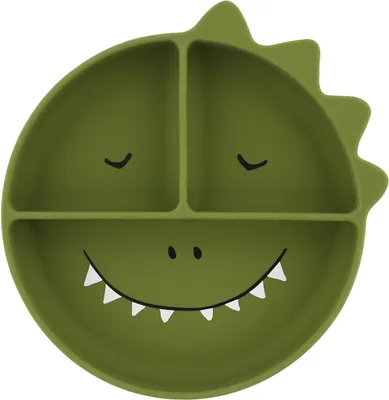 Produktbild von Trixie Silikonteller mit Fächern und Saugnapf - Mr. Dino