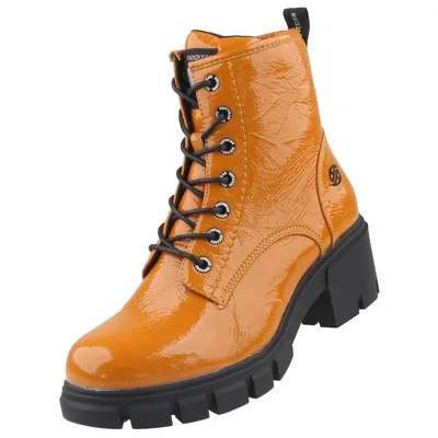 Produktbild von Dockers by Gerli 47AA301-670720 Damen Schnürboots Desert Boots Stiefel, Farbe:Gelb (Golden Glow 960), Größe:EUR 40