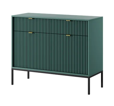 Image de AX LIVING Commode avec tiroir Eternas KT104 largeur 104 cm vert