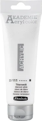 Produktbild von Schmincke 120ml AKADEMIE Acryl color Titanweiss Acryl 23 111 012