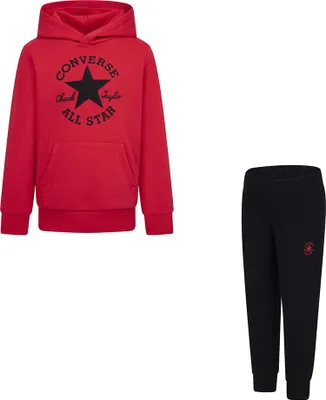 Produktbild von Converse Kids Dissected Ctp Fleece Po Langarm-set Rot 13-15 Years Rot 13-15 Years