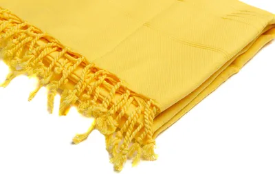 Produktbild von Unifarbe Gelb Strandtuch Hamamtuch Saunatuch 100% Baumwolle 100x180