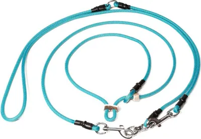 Produktbild von Mystique Hunting Profi Umhängeleine 6mm mit Zugbegrenzung L 325cm türkisblau