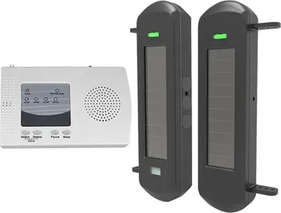 Image de Système de sécurité à capteur solaire, 800 m de portée sans fil, 100 m de portée de détection, KIT1, prise EU