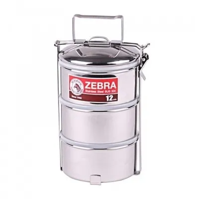 Produktbild von Zebra Edelstahl-Lebensmittelträger 12cm x 3 Schichten