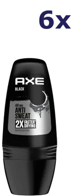 Produktbild von 6x Axe Deodorant Roller Black Dry - 50 ml