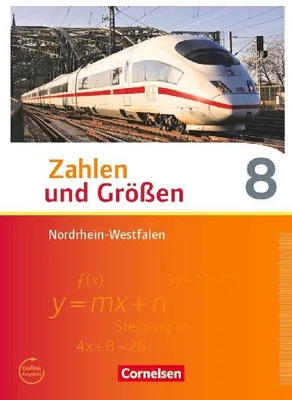 Produktbild von Zahlen und Größen 8. Schuljahr. Schülerbuch Nordrhein-Westfalen Kernlehrpläne