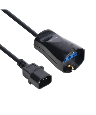 Produktbild von Vultech MU-UPS02 Stromkabel Schwarz 0,125 m IEC C14 Schuko