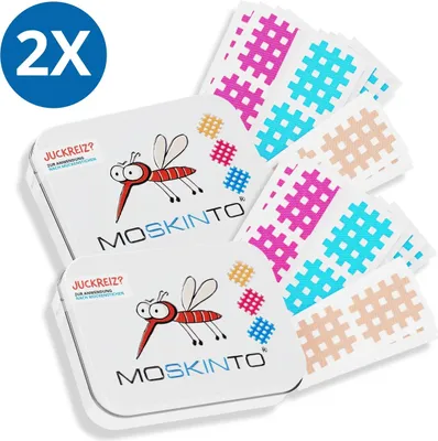 Produktbild von Moskinto Doppelpack | 2 x Moskinto Family Box (84 Pflaster)