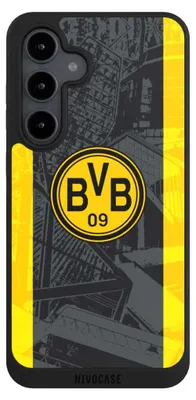 Produktbild von NIVOCASE Handyhülle für Samsung Galaxy S24 FE 5G  Hülle NIVOpure Case Schwarz BVB Borussia Dortmund Stadion