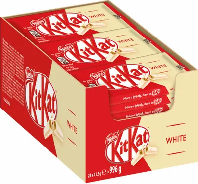 NESTLÉ KitKat White Schokoriegel 24er Pack (24 x 40g)