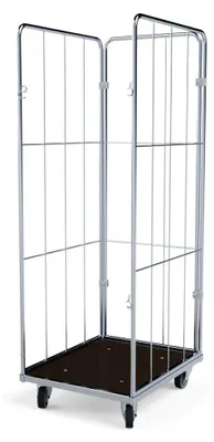 Produktbild von Wäschewagen 600x720x1520 mm 3-seitig mit Holzablage