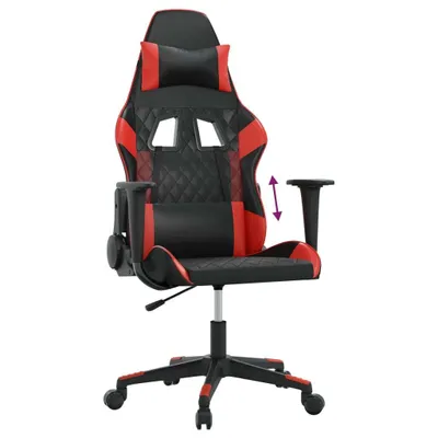 Produktbild von vidaXL Gaming-Stuhl Schwarz und Rot Kunstleder