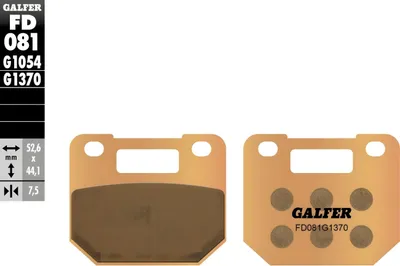 Produktbild von Bremsbeläge Galfer FD081G1370 Sinter-Metall STREET