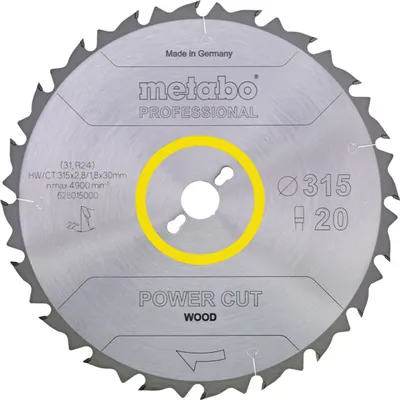 Immagine prodotto di Metabo PowerCutProf 315x30, 20 FZ 22°, 628015000