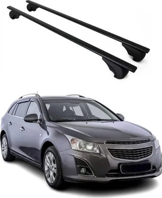 Image de Barres de toit Transversales pour Chevrolet Cruze 2012-2015 Fer Noir