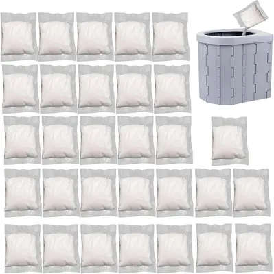 Produktbild von Toiletten-Absorbiergel für Urin 30 Stück tragbar | Hygienischer Urin-Festiger für Camping und Wandern