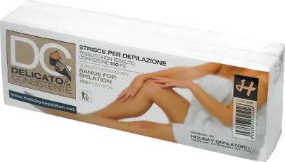 Produktbild von Vliesstreifen Delicato und Con. weiß 20 cm x 7 cm 100 Stk