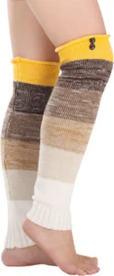 Produktbild von Stulpen Damen Lange Winter Beinwärmer Gestrickt Verdicken Beinstulpen