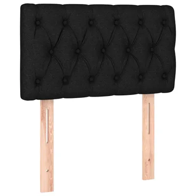 Immagine prodotto di Testiera nera 80x7x78/88 cm in tessuto