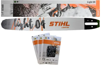 Produktbild von Stihl  30030007713 original Führungsschiene Schwert 40cm 1,6// 3/8'//  3 x Stihl original Kette Halbmeisselkette 36520000060