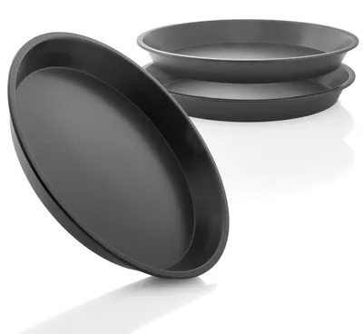 3 runde Backformen 30 cm, antihaftbeschichtet, für Kuchen & Quiches