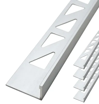 Produktbild von 5x Dalsys 2,5m Fliesenschiene, L Profil, 12,5mm, Chrom glänzend, Aluminium eloxiert, Fliesenprofil Winkelprofil, Abschlussleiste Fliesenabschlussprofil, Fliesen Eckschutzschiene