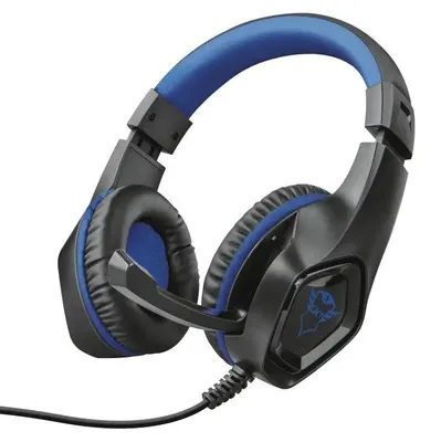 Zdjęcie produktu dla Trust GXT 404B Rana, Przewodowa, Gaming, 20 - 20000 Hz, 217 g, Zestaw słuchawkowy, Czarny, Niebieski